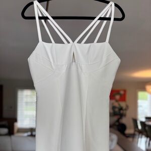 White Strappy Mini Dress